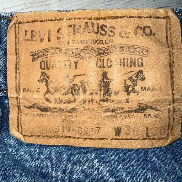 Levi's VINTAGE Orange Tab 519 - 0217 Straight Leg Jeans Men's Size 36x30 - Picture 5 of 8